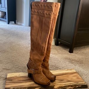 Lisa for Donald J Pliner- Barco Cognac Talco Over the Knee Boots